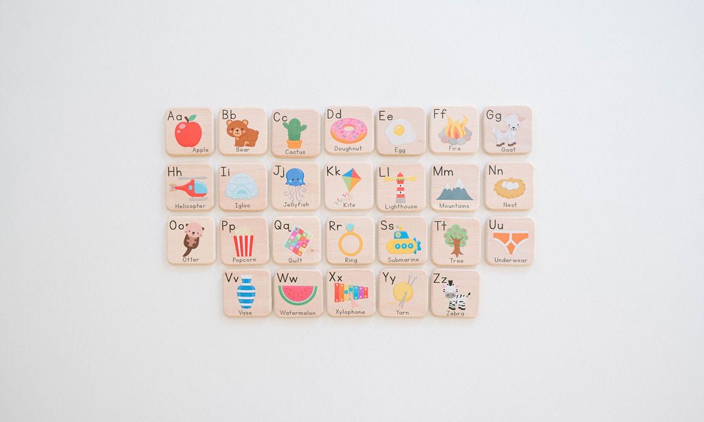 Tuiles d'apprentissage ABC