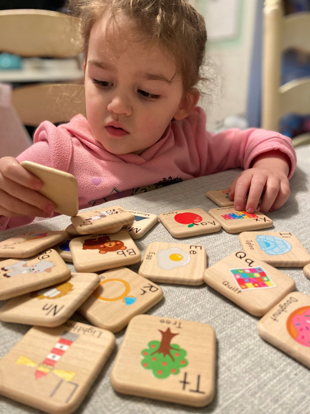 Tuiles d'apprentissage ABC