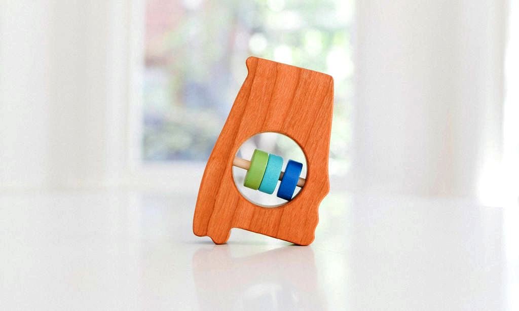 Hochet en bois pour bébé Alabama State™