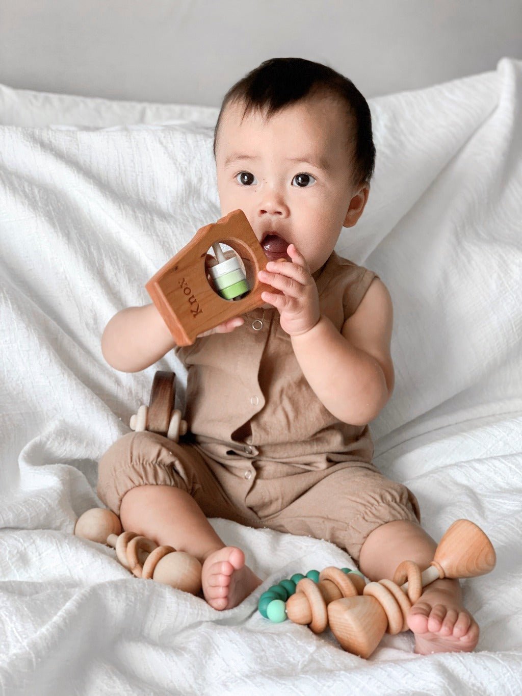 Hochet en bois pour bébé Alabama State™