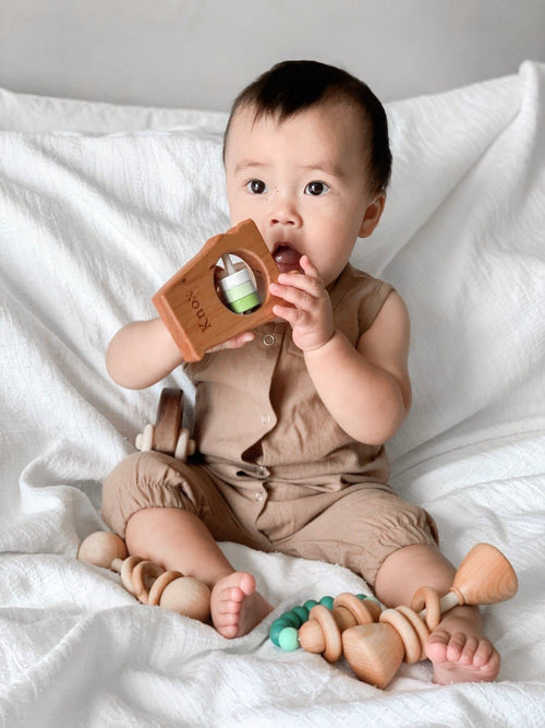 Hochet en bois pour bébé Alabama State™