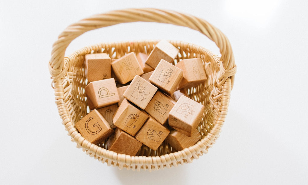 Blocs de l'alphabet en langue des signes américaine