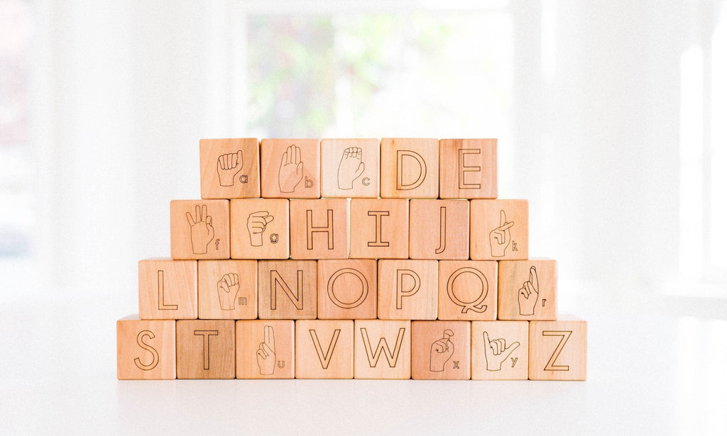 Blocs de l'alphabet en langue des signes américaine