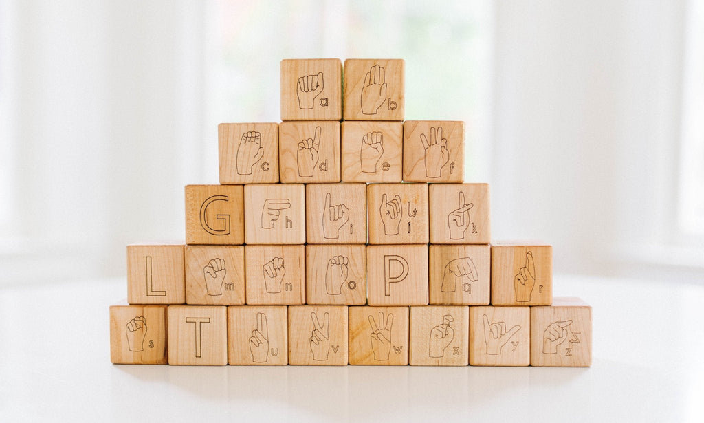 Blocs de l'alphabet en langue des signes américaine