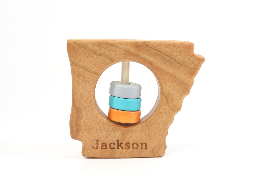 Hochet en bois pour bébé Arkansas State™