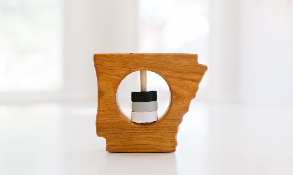 Hochet en bois pour bébé Arkansas State™
