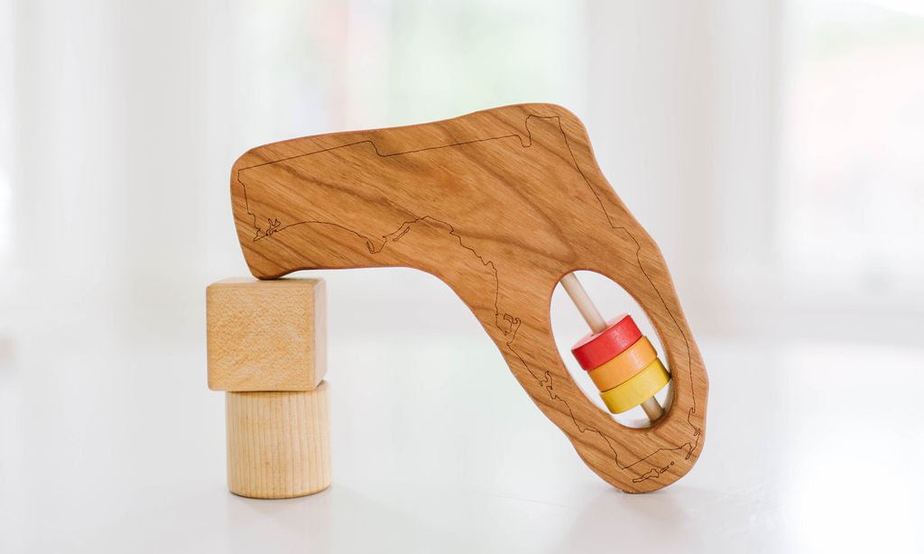 Hochet en bois pour bébé Florida State™