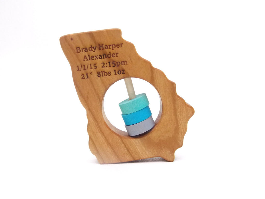 Hochet en bois pour bébé Géorgie State™