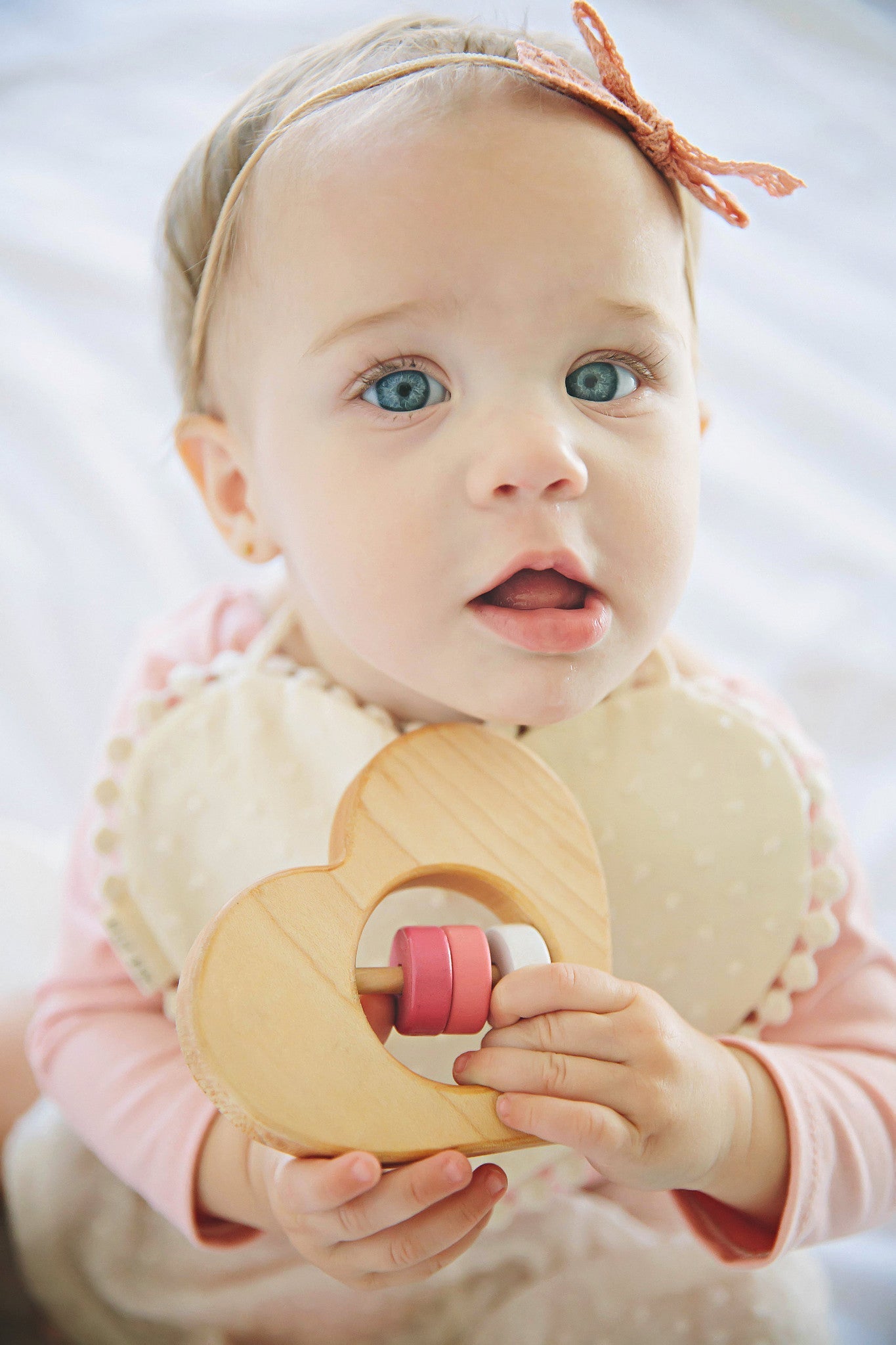 Hochet bébé cœur