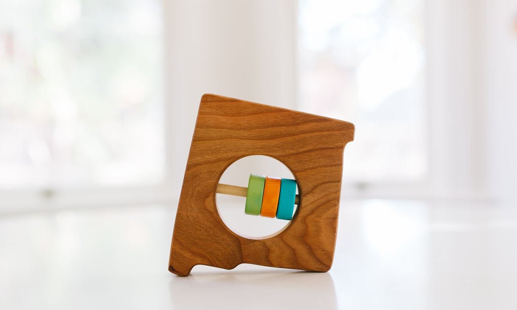 Hochet en bois pour bébé New Mexico State™