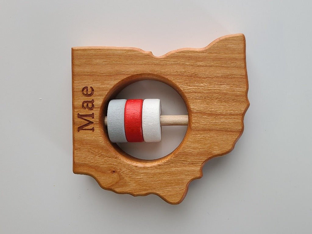 Hochet en bois Ohio State™ pour bébé