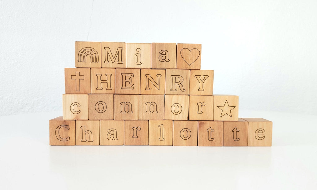Cubes de prénom personnalisés