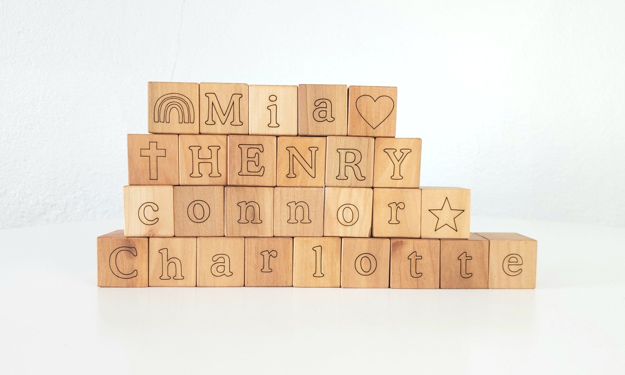 Cubes de prénom personnalisés