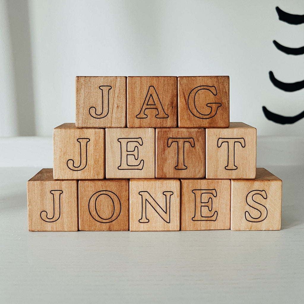 Cubes de prénom personnalisés