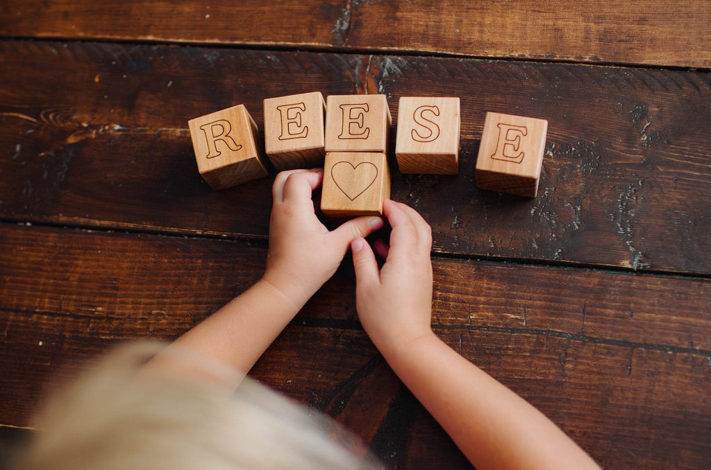 Cubes de prénom personnalisés