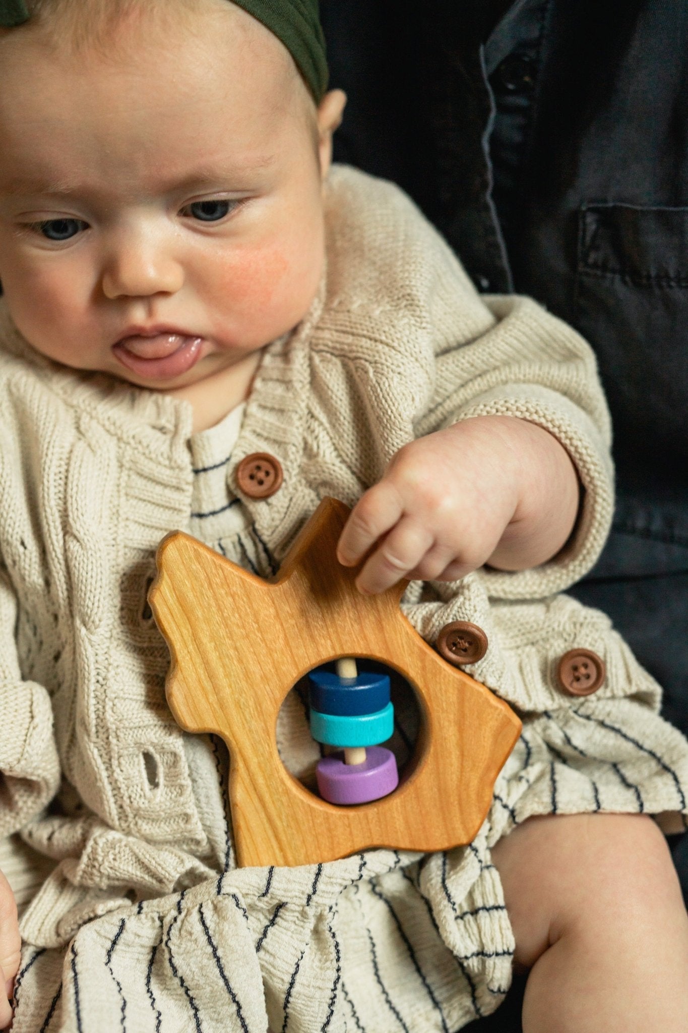 Hochet en bois du Texas pour bébé™