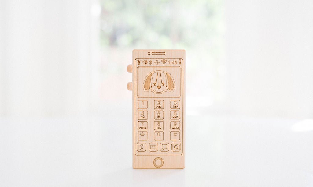 Téléphone Jouet en Bois