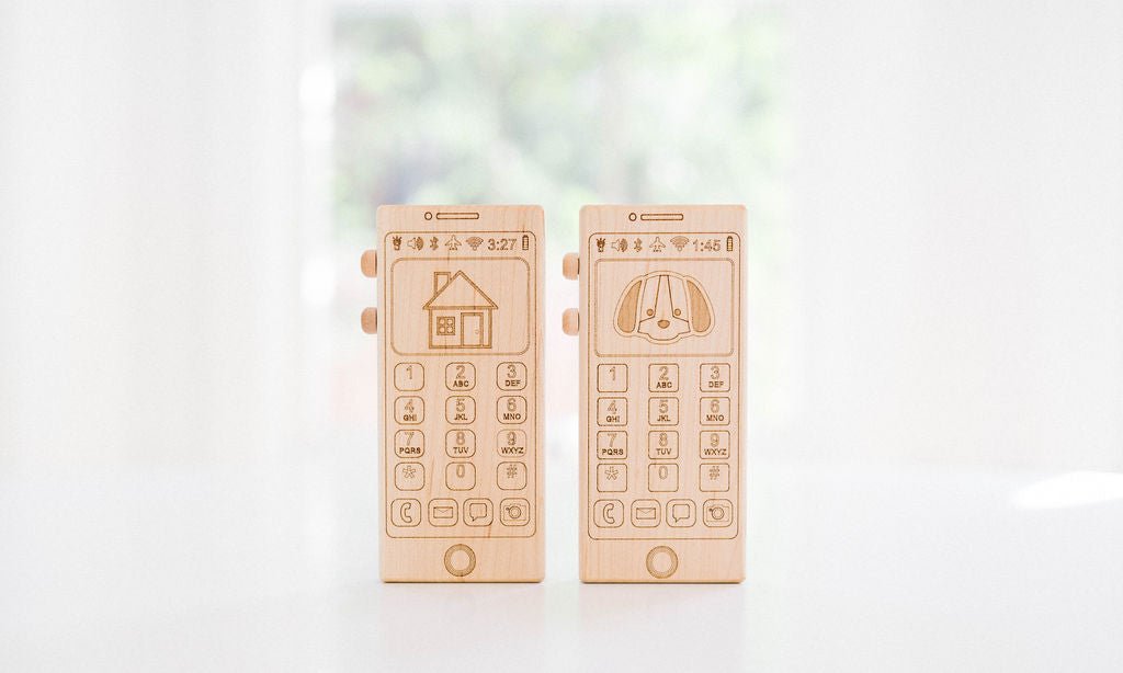 Téléphone Jouet en Bois