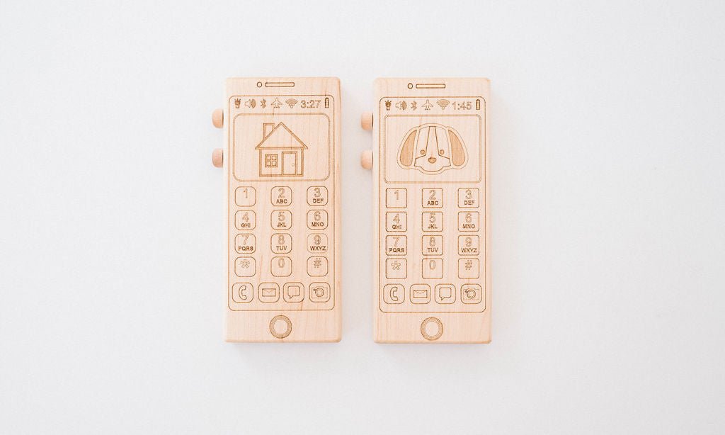 Téléphone Jouet en Bois