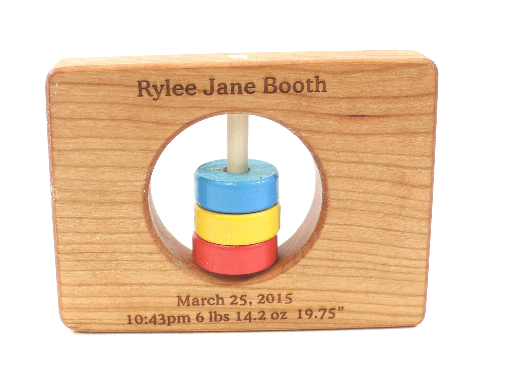 Hochet en bois Wyoming State pour bébés™